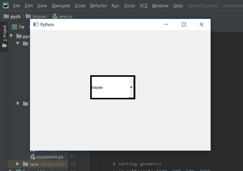PyQt5组合框--开启状态下的不同边框颜色