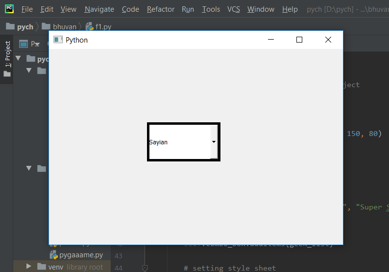 PyQt5组合框--可编辑和开启状态下的不同边框尺寸
