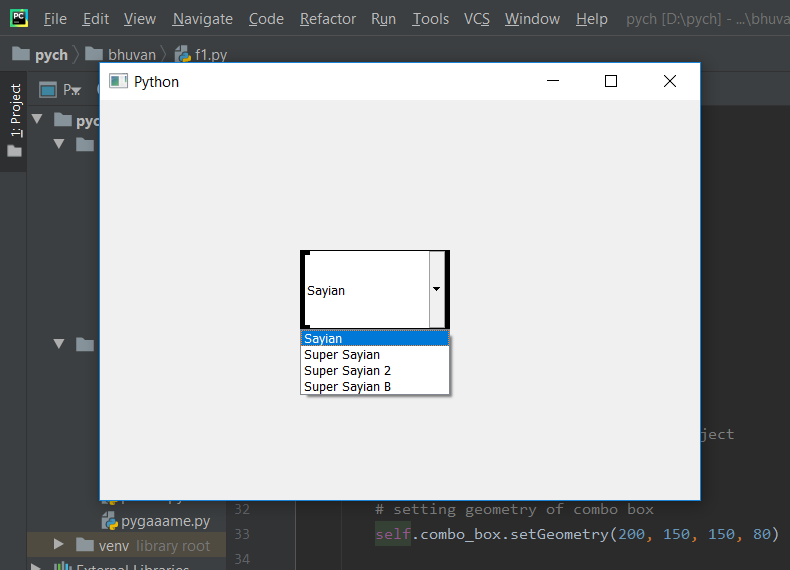 PyQt5组合框--可编辑和开启状态下的不同边框尺寸