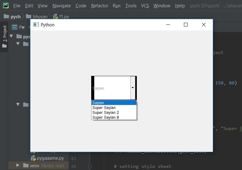PyQt5组合框--在不可编辑和开启状态下的不同边框尺寸