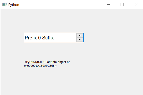 PyQt5 QSpinBox - 获取字体的下限
