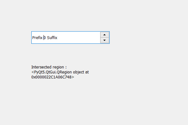 PyQt5 QSpinBox - 获取相交区域
