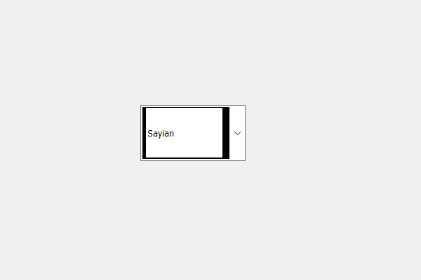 PyQt5 - 为不可编辑的组合框的行编辑部分设置不同的边框宽度
