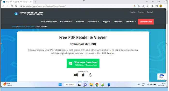 如何在Windows上安装Slim PDF Reader？