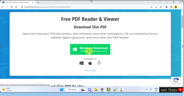 如何在Windows上安装Slim PDF Reader？