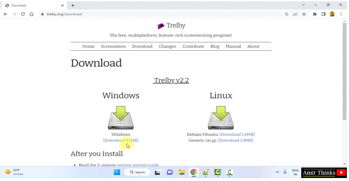 如何在Windows上安装Trelby？