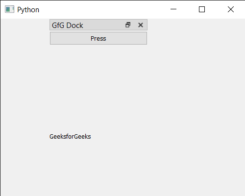 PyQt5 QDockWidget - 设置窗口标题属性