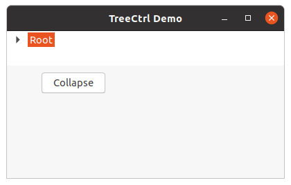 wxPython - Collapse() 方法 wx.TreeCtrl