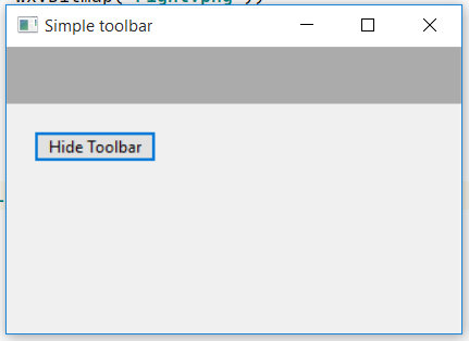 wxPython - 从框架中隐藏工具条