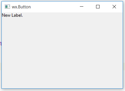 wxPython - wx.Button中的SetLabel()函数