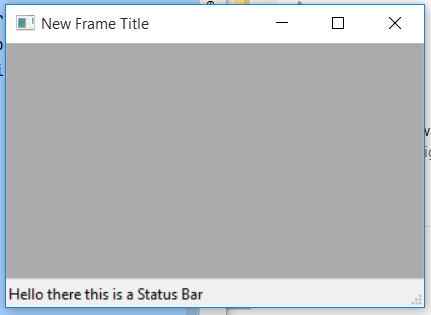 wxPython - StatusBar() constructor in wx.StatusBar