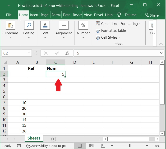 如何避免在Excel中删除行时出现#ref错误？