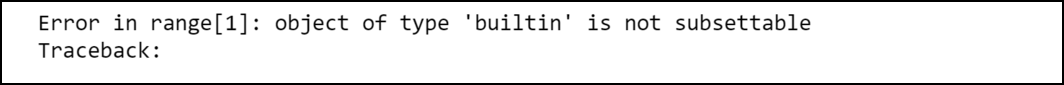 R语言如何修复：object of type closure is not subsettable