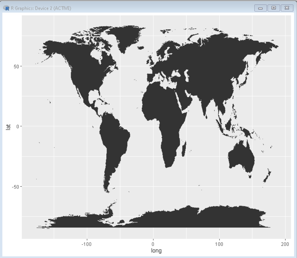 如何用R语言中的ggplot2制作世界地图？