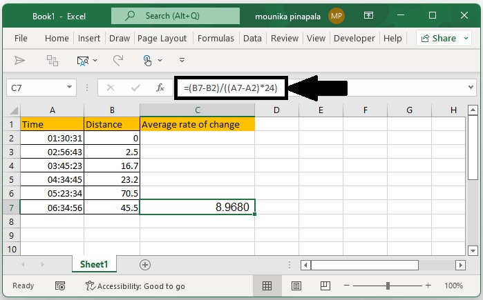 如何在Excel中计算平均变化率？