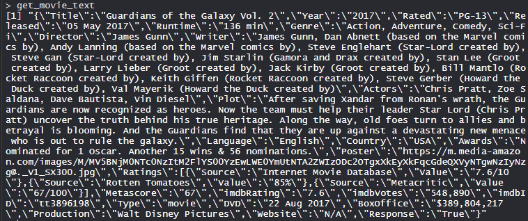 使用R编程访问REST API
