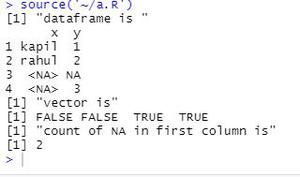 在R中计算DataFrame列中的NA值的数量