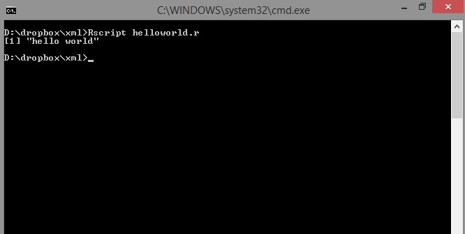 R编程中的Hello World