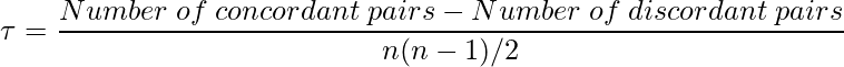 R编程中的Kendall相关测试