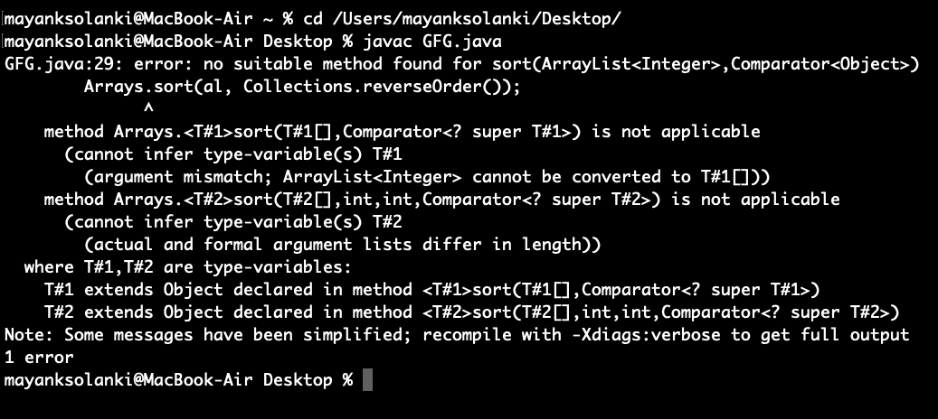Java中的Collections.reverseOrder()与实例