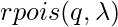 R编程中的泊松函数