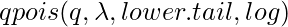 R编程中的泊松函数
