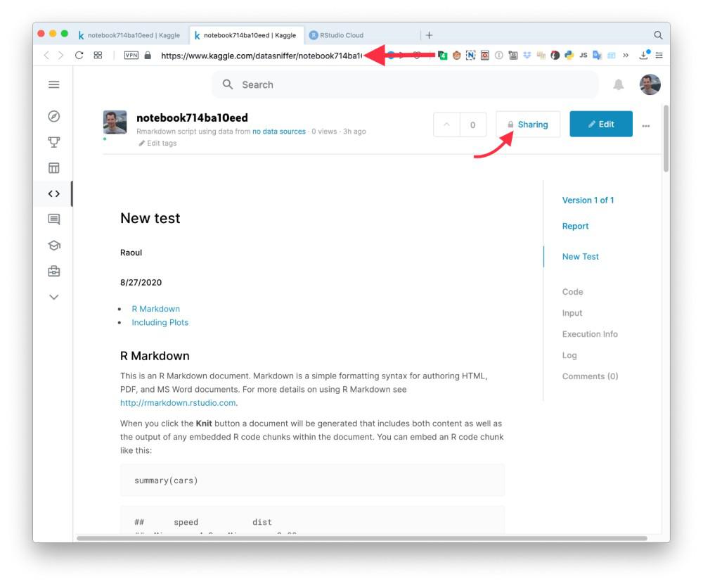 在kaggle中运行R Markdown