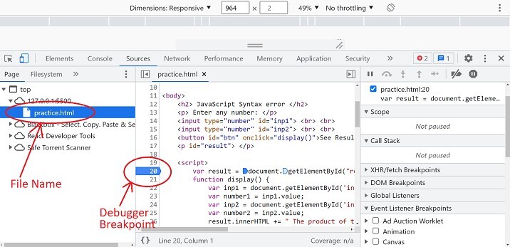 如何调试JavaScript程序？