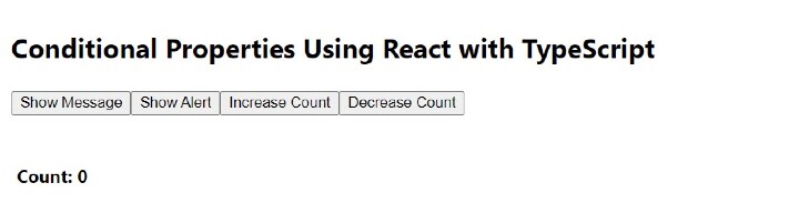 使用TypeScript的React的条件属性