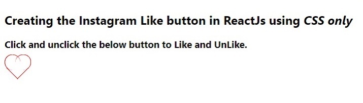 如何在ReactJS中创建Instagram Like按钮？