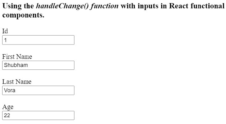 如何在react组件中使用handleChange函数