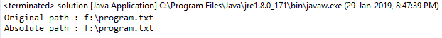 Java中的文件getAbsolutePath方法及示例
