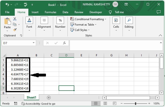如何在Excel中把科学记数法转换为文本或数字？