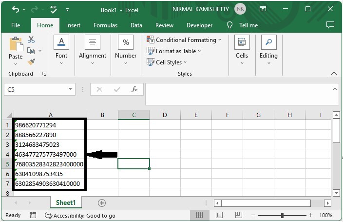如何在Excel中把科学记数法转换为文本或数字？