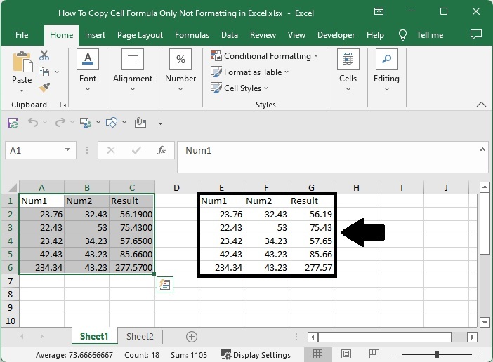 如何在Excel中只复制单元格公式而不复制格式？