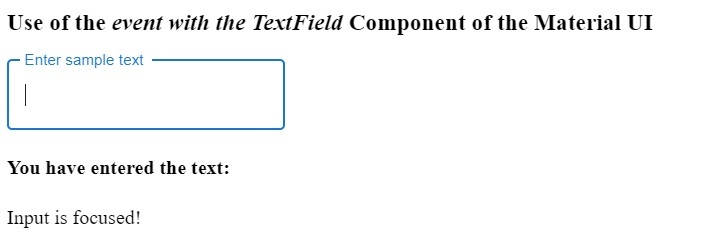 如何在Material UI中使用TextField组件？