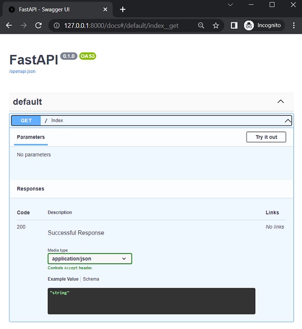 FastAPI - OpenAPI