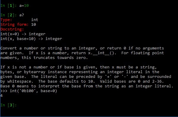 IPython - 动态对象自省