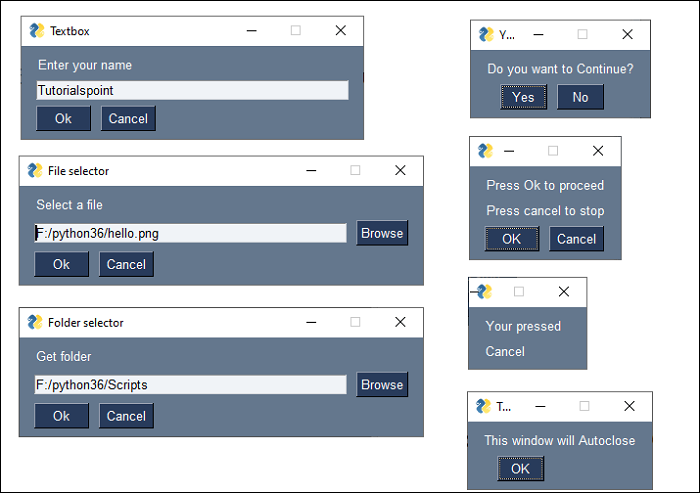 PySimpleGUI - Hello World