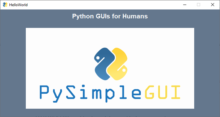 PySimpleGUI - 图像元素