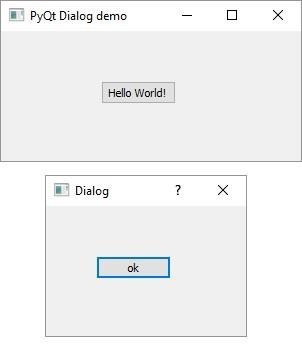 PyQt5 - QDialog类