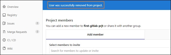 GitLab - 删除用户