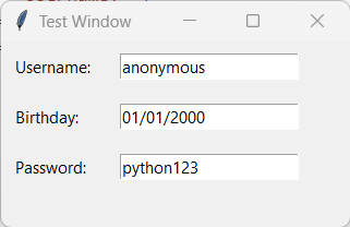 Python Tkinter中的绑定方法