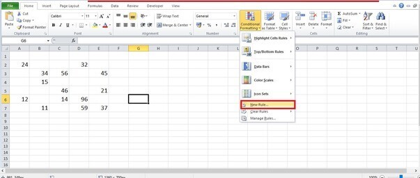 如何在 Excel 中突出显示非空单元格