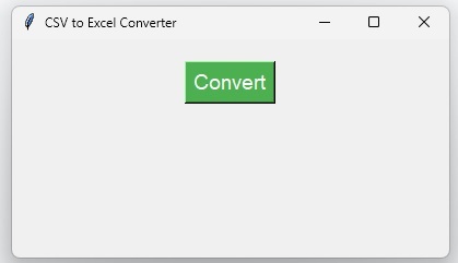使用Python创建一个GUI，将CSV文件转换为Excel文件