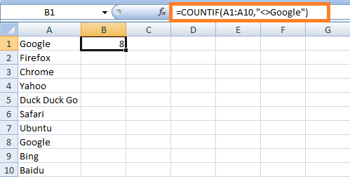 Excel 计数函数COUNTIF和COUNTIFS