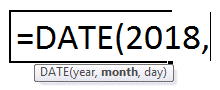 Excel 使用日期函数