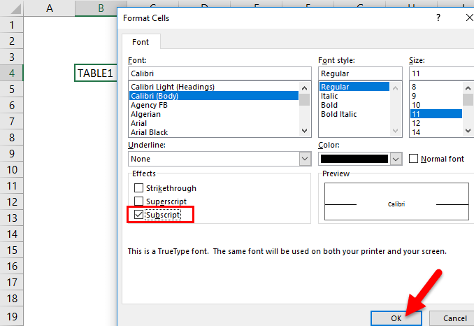 Excel 如何插入下标和上标