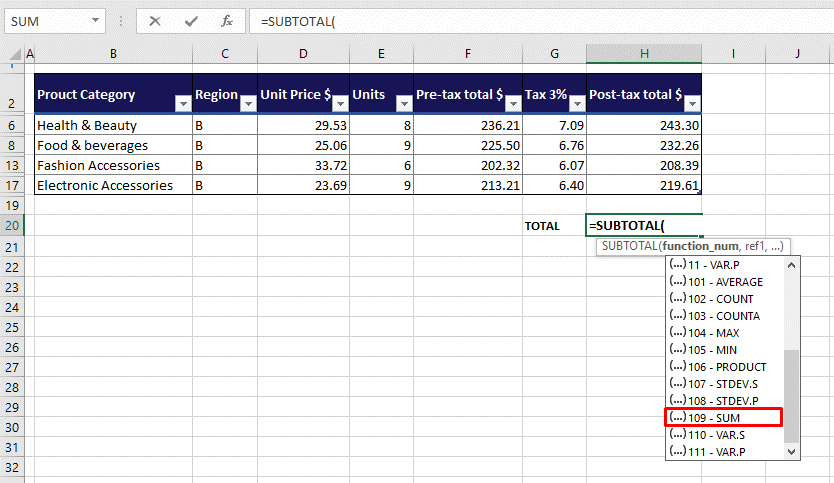Excel 如何仅对筛选的单元格求和