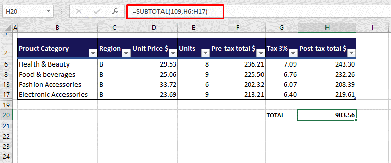 Excel 如何仅对筛选的单元格求和